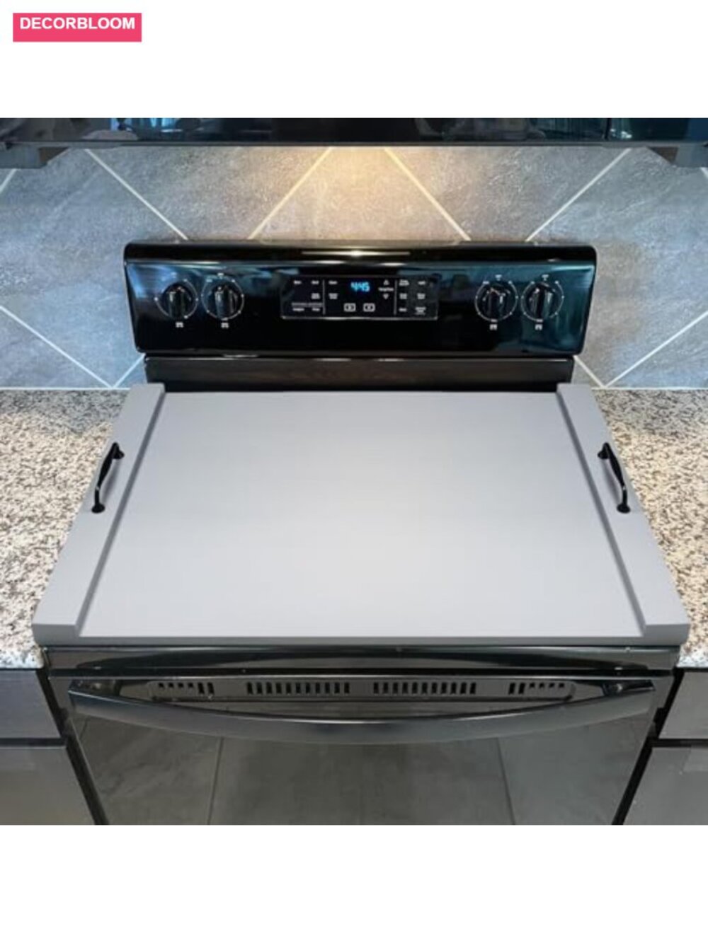 Bamboo Stove Top Cover with Handles for Electric Gas - Extra Kitchen Counter - Picture 3 of 6